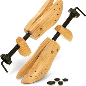 Wooden Shoe Stretchers with Metal Handle